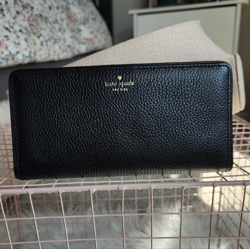 Kate Spade Black Leather Wallet